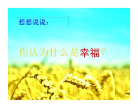 《幸福是什么》PPT教学课件下载