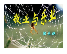 《敬业与乐业》PPT课件