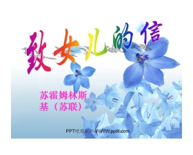 《致女儿的信》PPT课件2