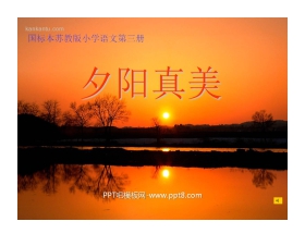 《夕阳真美》PPT课件2