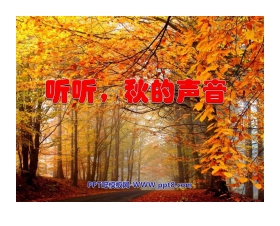 《听听，秋的声音》PPT教学课件下载4