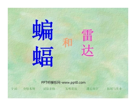 《蝙蝠和雷达》PPT课件2