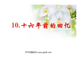 《十六年前的回忆》PPT课件5