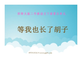 《等我也长了胡子》PPT课件