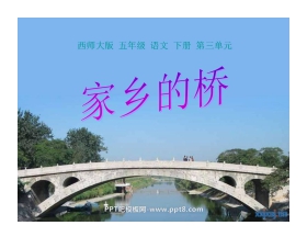 《家乡的桥》PPT课件