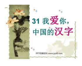 《我爱你，中国汉字》PPT课件3