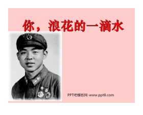 《你，浪花的一滴水》PPT课件5