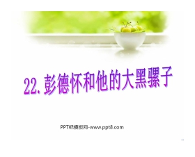 《彭德怀和他的大黑骡子》PPT课件4