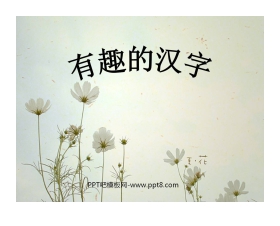 《有趣的汉字》PPT课件2