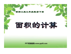 《面积的计算》长方形和正方形的面积PPT课件3