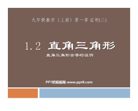 《直角三角形》证明PPT课件2