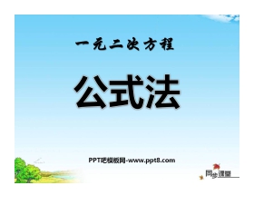 《公式法》一元二次方程PPT课件2