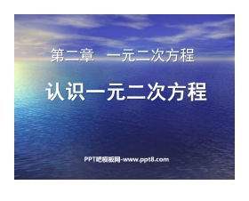 《认识一元二次方程》一元二次方程PPT课件3