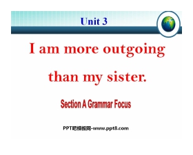 《I'm more outgoing than my sister》PPT课件4