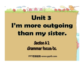 《I'm more outgoing than my sister》PPT课件9