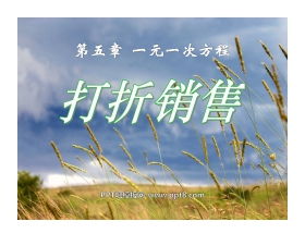 《打折销售》一元一次方程PPT课件2