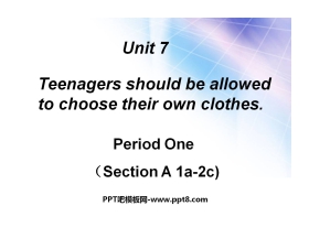 《Teenagers should be allowed to choose their own clothes》PPT课件11