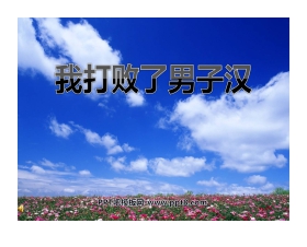 《我打败了男子汉》PPT课件3