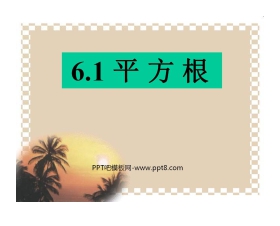 《平方根》实数PPT课件7