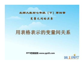 《用表格表示的变量间关系》变量之间的关系PPT课件2