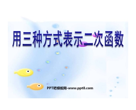 《用三种方式表示二次函数》二次函数PPT课件3