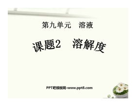 《溶解度》溶液PPT课件4