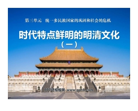 《时代特点鲜明的明清文化一》统一多民族国家的巩固和社会的危机PPT课件3
