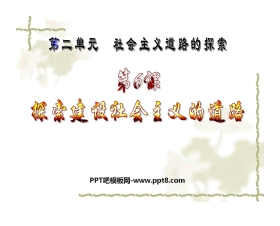 《探索建设社会主义的道路》社会主义道路的探索PPT课件3
