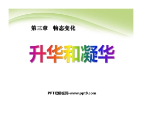 《升华和凝华》物态变化PPT课件3