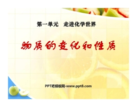 《物质的变化和性质》走进化学世界PPT课件3