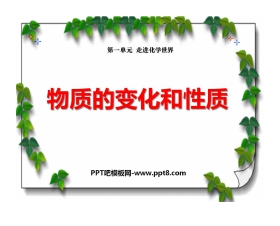《物质的变化和性质》走进化学世界PPT课件5