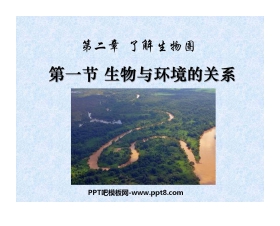 《生物与环境的关系》了解生物圈PPT课件3