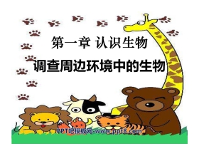 《调查周边环境中的生物》认识生物PPT课件7
