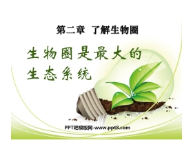 《生物圈是最大的生态系统》了解生物圈PPT课件4