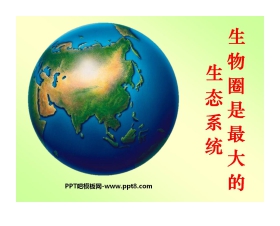 《生物圈是最大的生态系统》了解生物圈PPT课件9