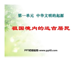 《祖国境内的远古居民》中华文明的起源PPT课件6