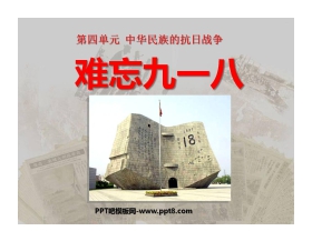 《难忘九一八》中华民族的抗日战争PPT课件6
