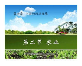 《农业》中国的经济发展PPT课件5