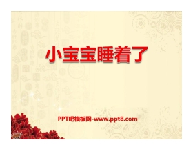 《小宝宝睡着了》PPT课件2