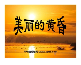 《美丽的黄昏》PPT课件2