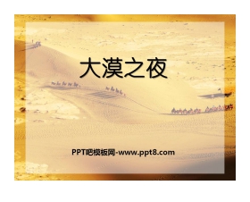 《大漠之夜》PPT课件