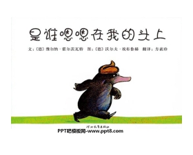 《是谁嗯嗯在我的头上》绘本故事PPT