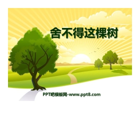 《舍不得这棵树》PPT课件5