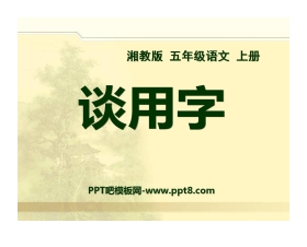 《谈用字》PPT课件2