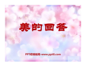 《美的回答》PPT课件2