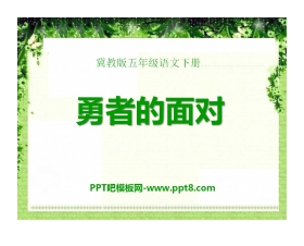 《勇者的面对》PPT课件3