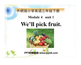 《We'll pick fruit》PPT课件3