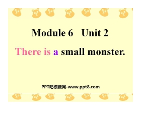 《There is a small monster》PPT课件2