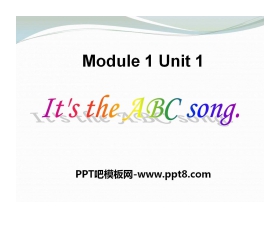 《It's the ABC song》PPT课件3