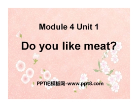 《Do you like meat?》PPT课件3